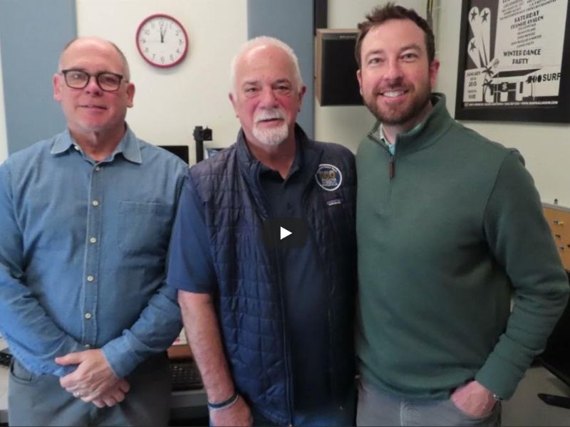 Kevin Malloy, Stephen Halko-Sheehan, and Chris DeOrsay, the leadership team behind the Friendship Hall restoration campaign in Marshfield Hills MA
